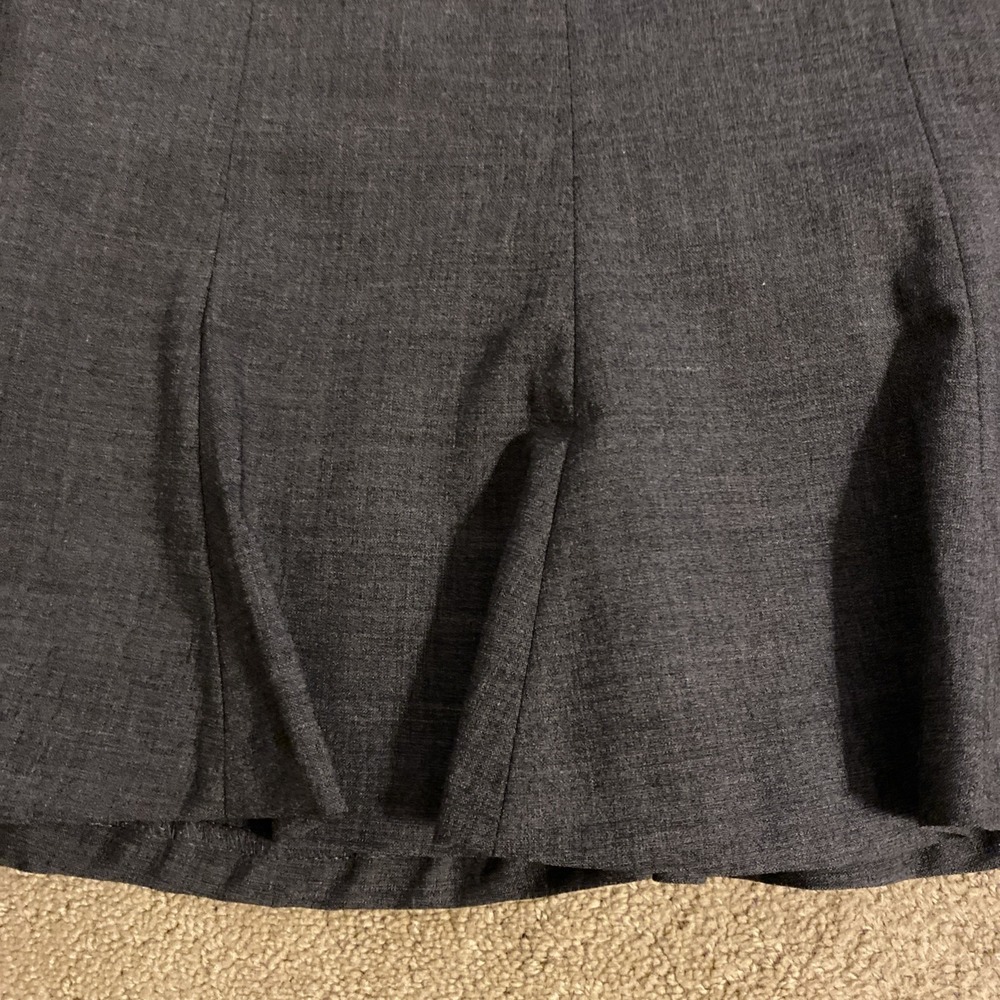 NWT EXPRESS MINI FLARED SKIRT GRAY LINED BACK ZIPPER WOOL SPANDEX SIZE 2 - Picture 3 of 14